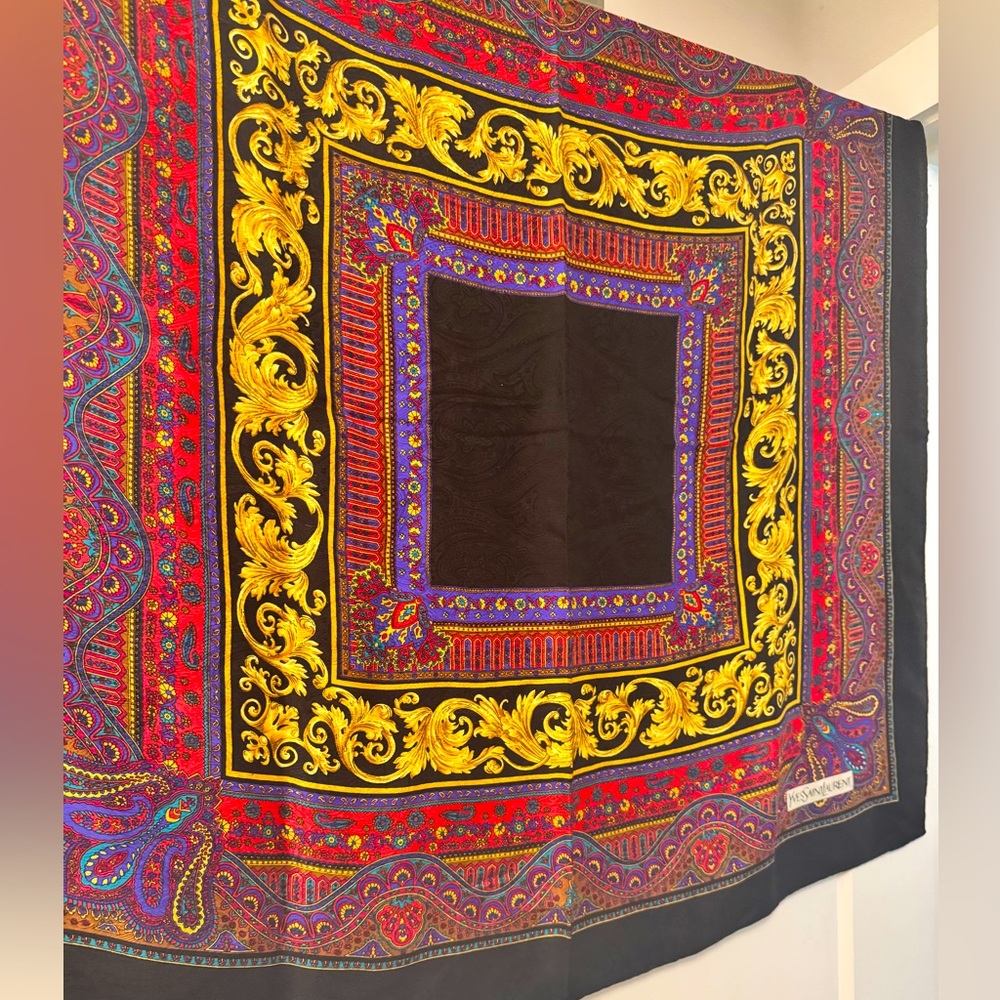 YSL Baroque Silk Scarf